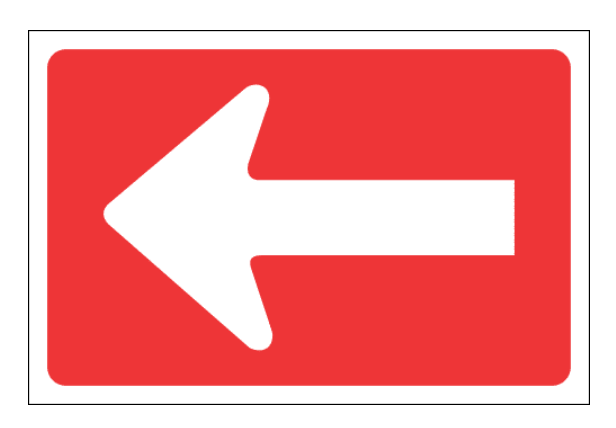 One Way Left Sign - LPSI Online Quality Supply Cent