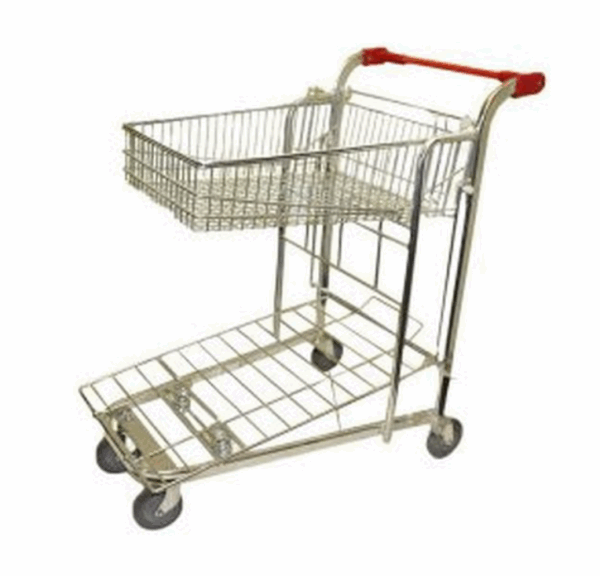 Shopping Metal Mesh Trolley